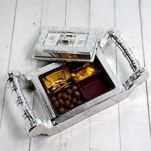 Decorative platter for serving dry fruits, mukhvas, and snacks. Perfect for special events and festive occasions.